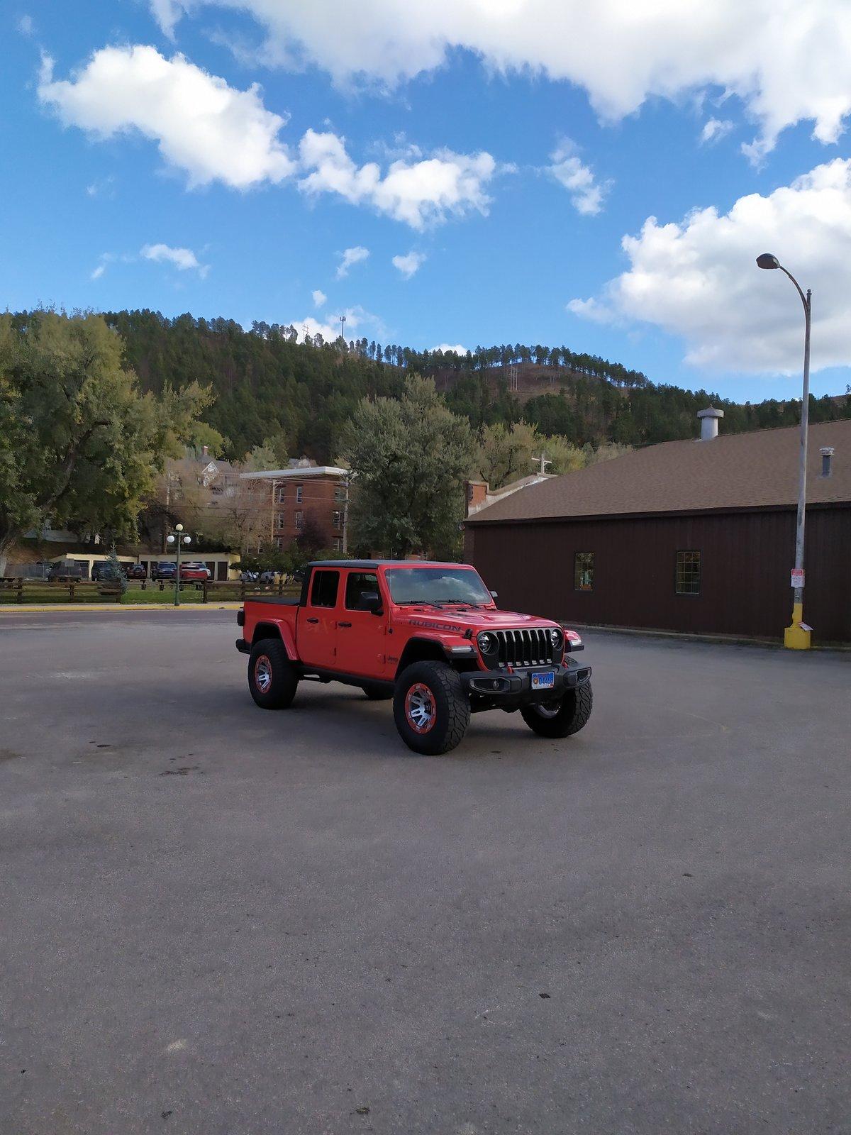 Jeep Gladiator Black Grille on Red JT IMG_20191019_143139