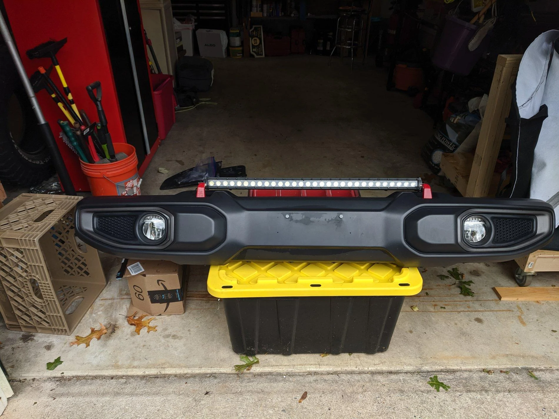 Jeep Gladiator Gladiator Front Bumper LED Fog / 30" LED Bar IMG_20191020_100905