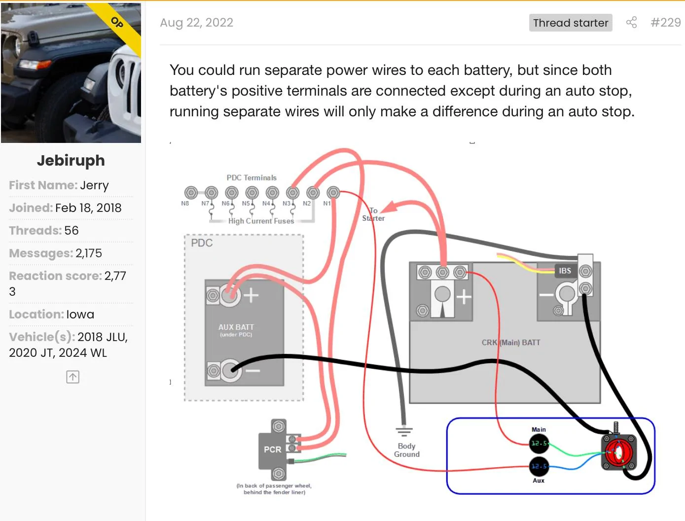 Jeep Gladiator How to know how much battery is left while camping? IMG_0346
