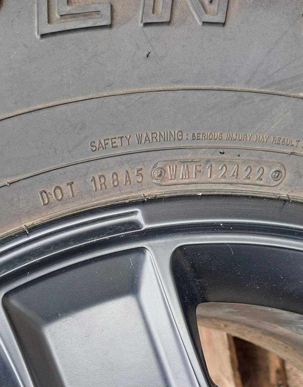 Jeep Gladiator Wheels and Tires, New from Rubicon FarOut Edition 35x12.5xR17 $1000 20240525_120319