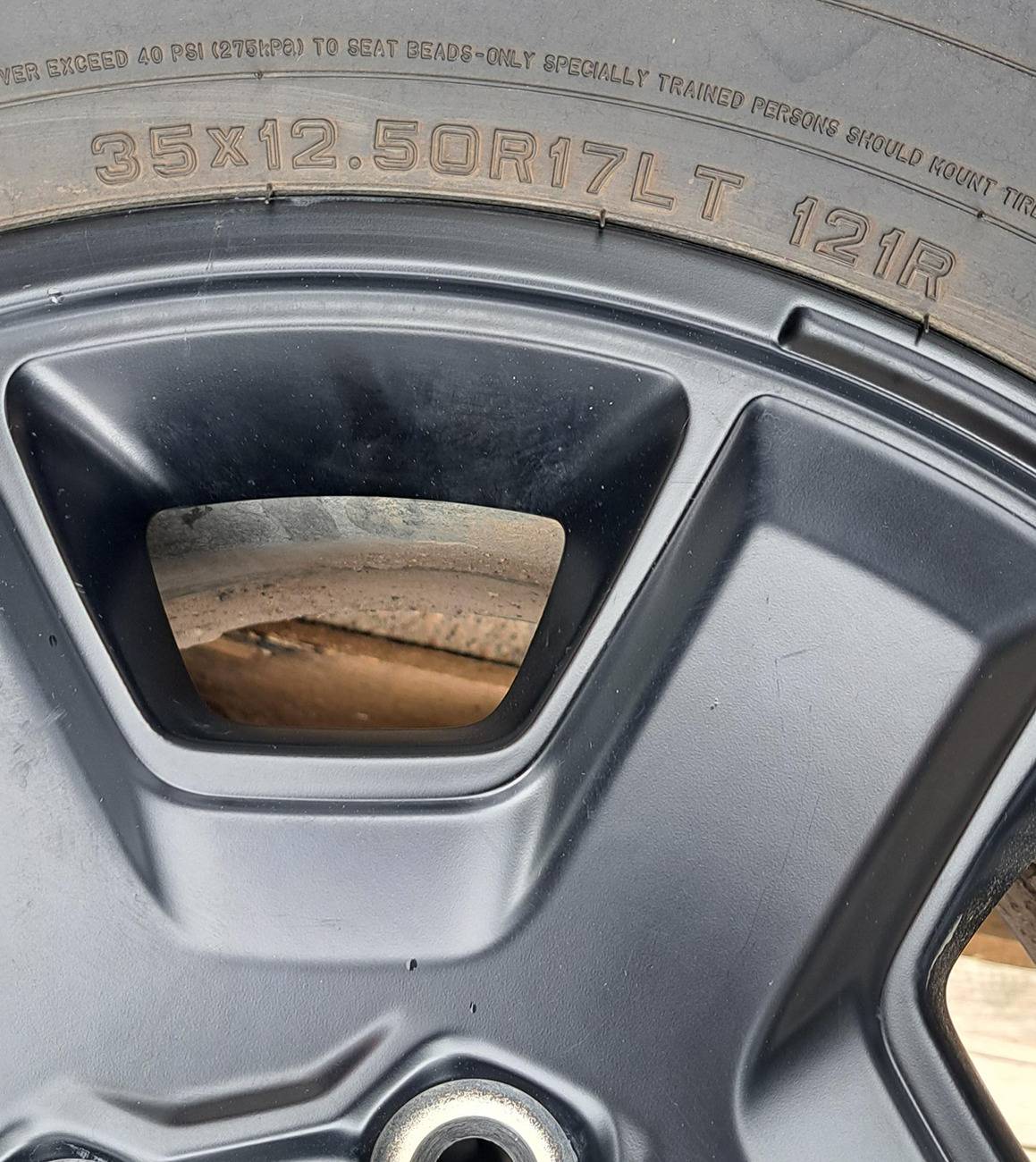 Jeep Gladiator Wheels and Tires, New from Rubicon FarOut Edition 35x12.5xR17 $1000 20240525_120314