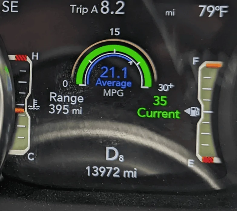 Jeep Gladiator Instant MPG disappeared from Fuel Economy screen on instrument cluster display. 1724438295796-jq