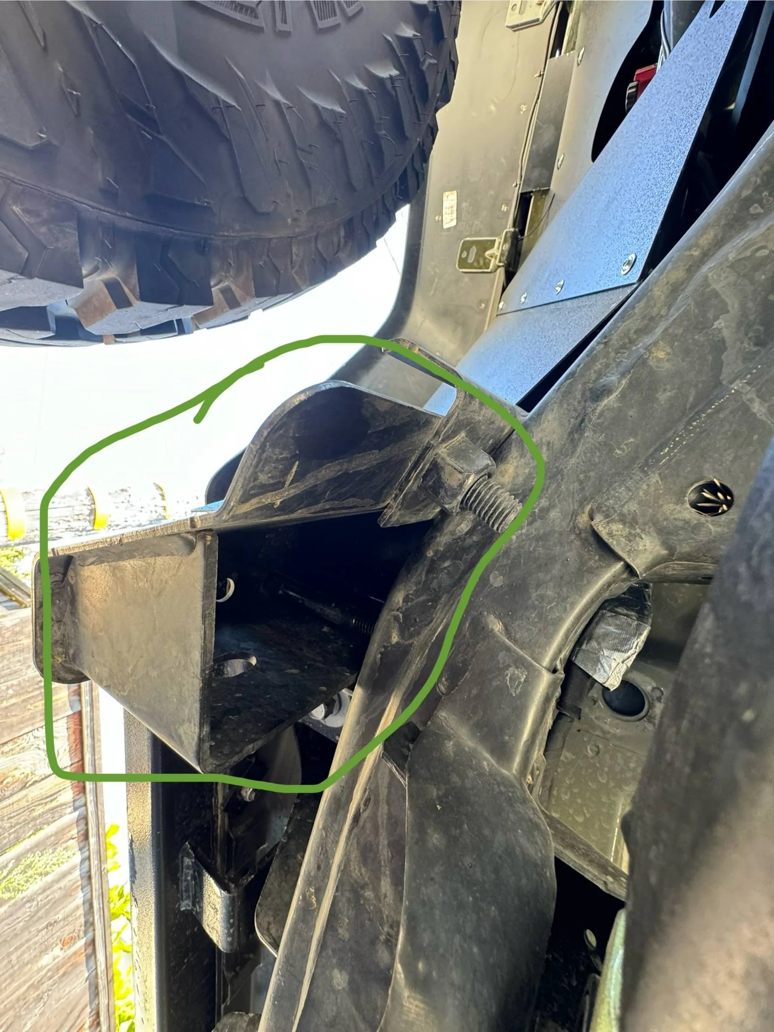 Jeep Gladiator What is this bracket passenger side frame? IMG_1675