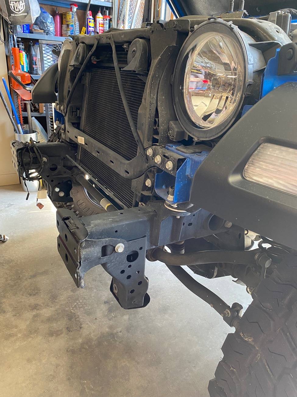 Jeep Gladiator DIY grille update and new color / added Rubi STL front skid IMG_1346