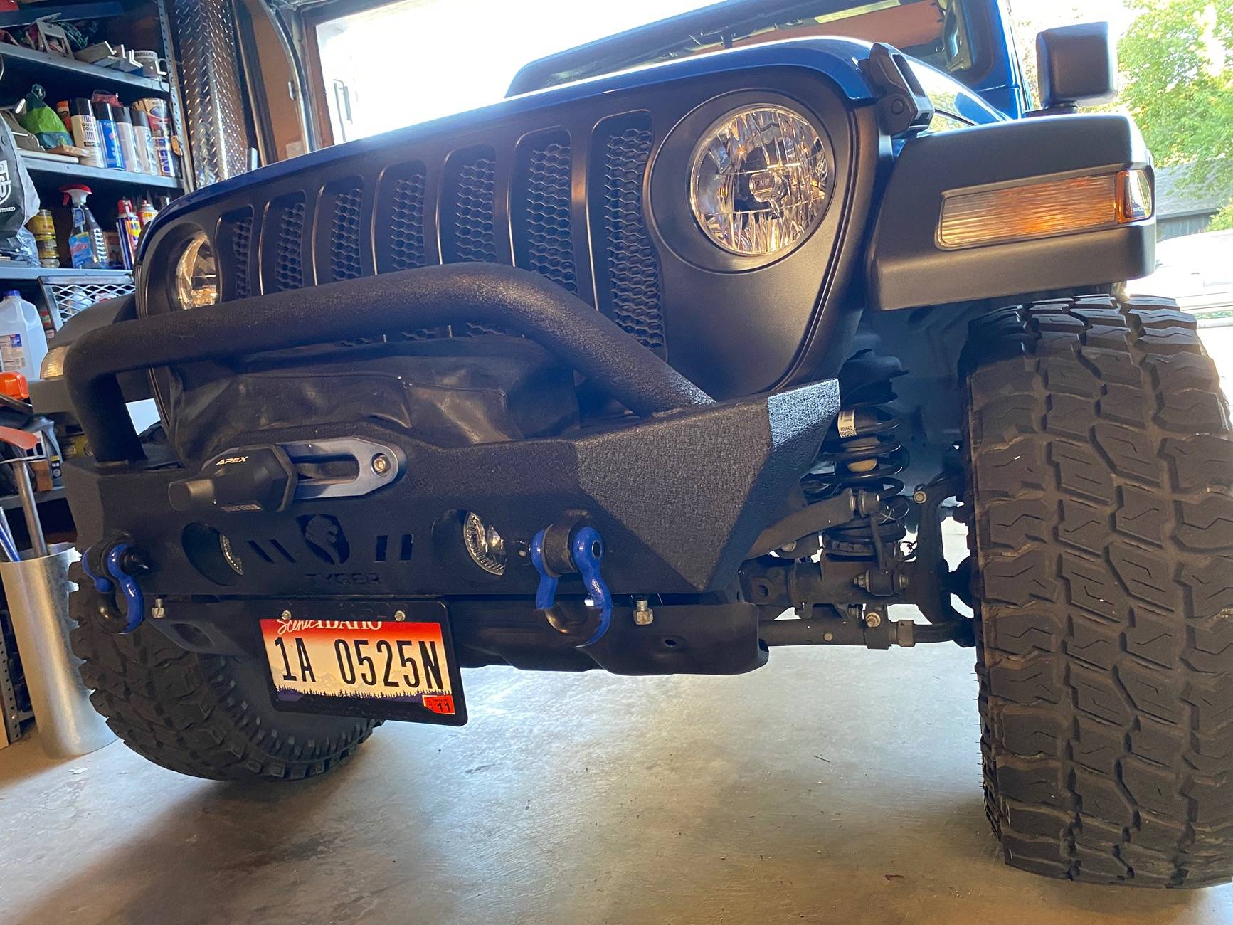 Jeep Gladiator DIY grille update and new color / added Rubi STL front skid IMG_1355