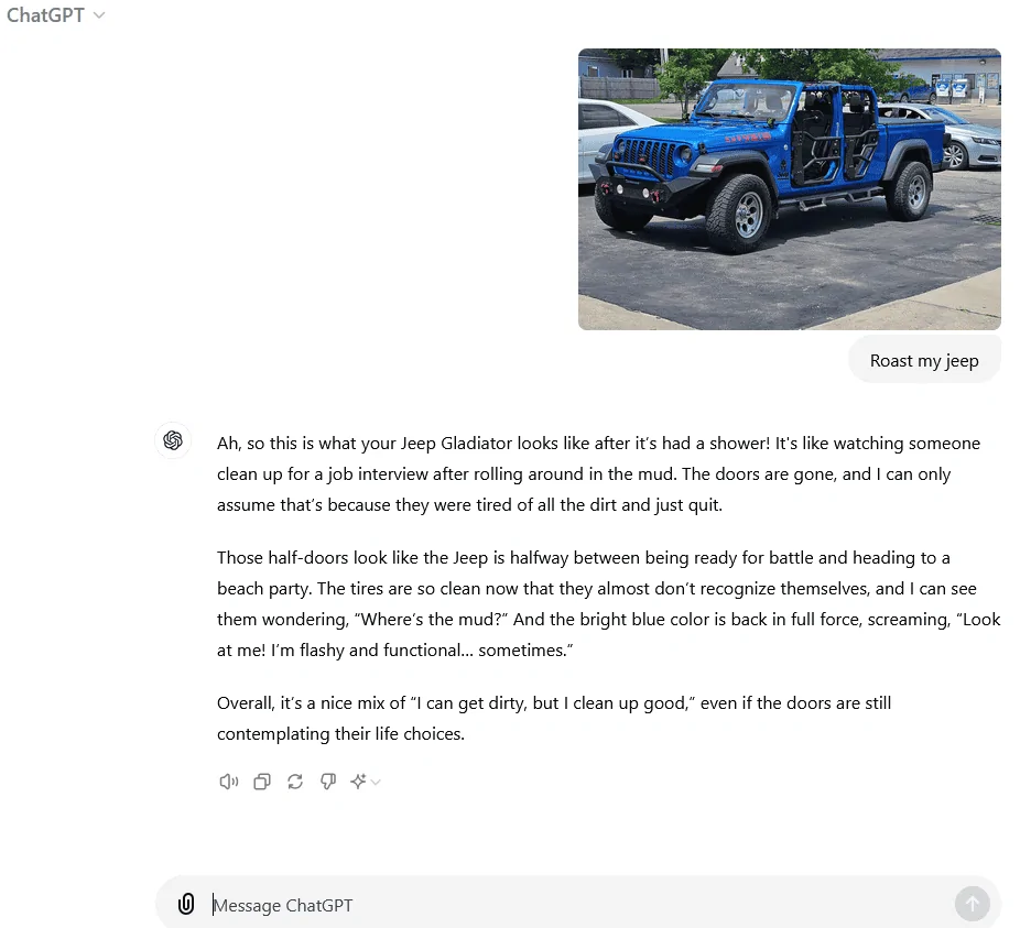 Jeep Gladiator Hey ChatGpt Roast my Jeep 1724763954443-nd
