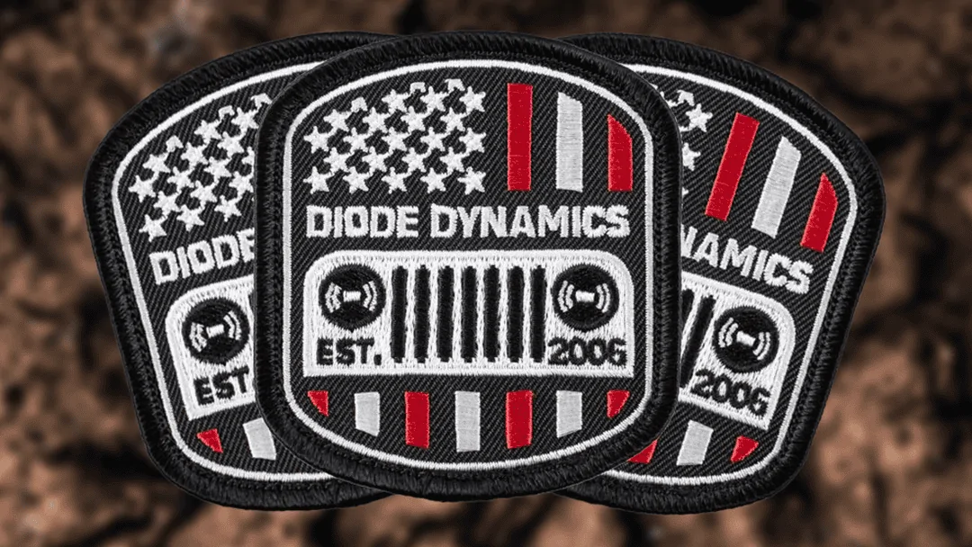 Jeep Gladiator Jeep Flag Velcro Patch | Diode Dynamics AImPsyN
