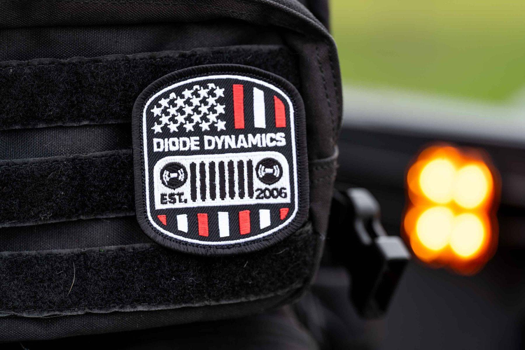 Jeep Gladiator Jeep Flag Velcro Patch | Diode Dynamics xm0227_diode_swag_patches_in_use04