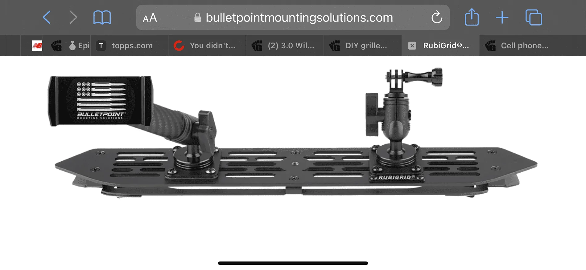 Jeep Gladiator Cell phone mount IMG_3314