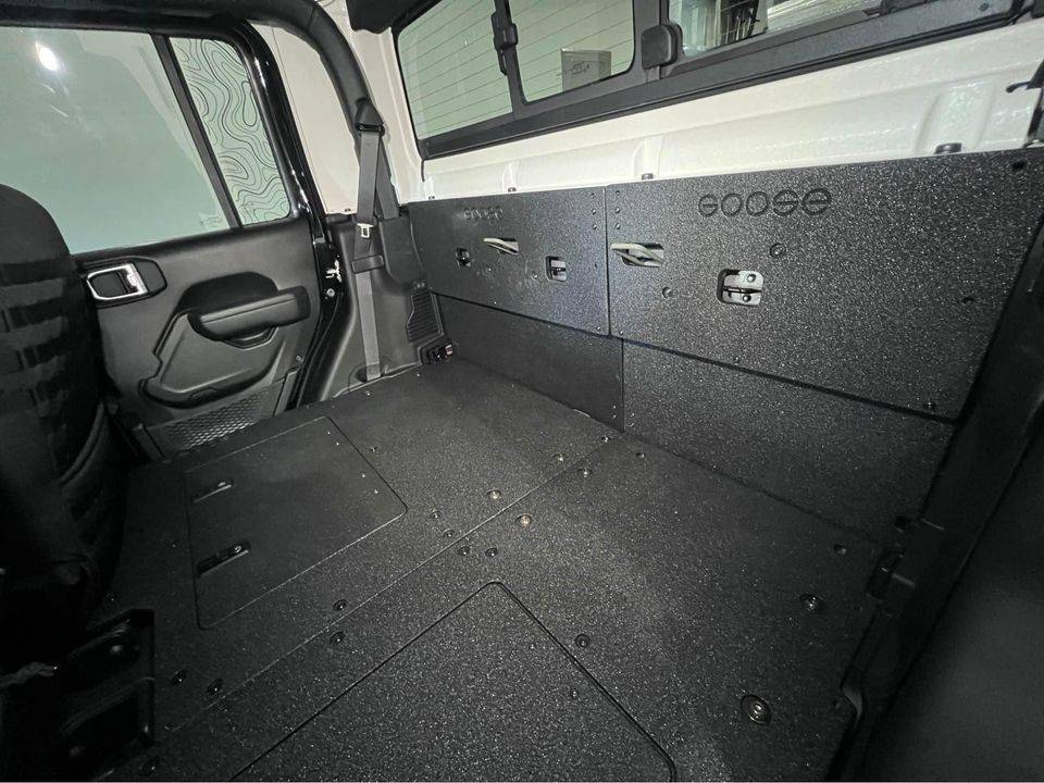 Jeep Gladiator Goose Gear Rear Seat Delete & Back Wall Installed