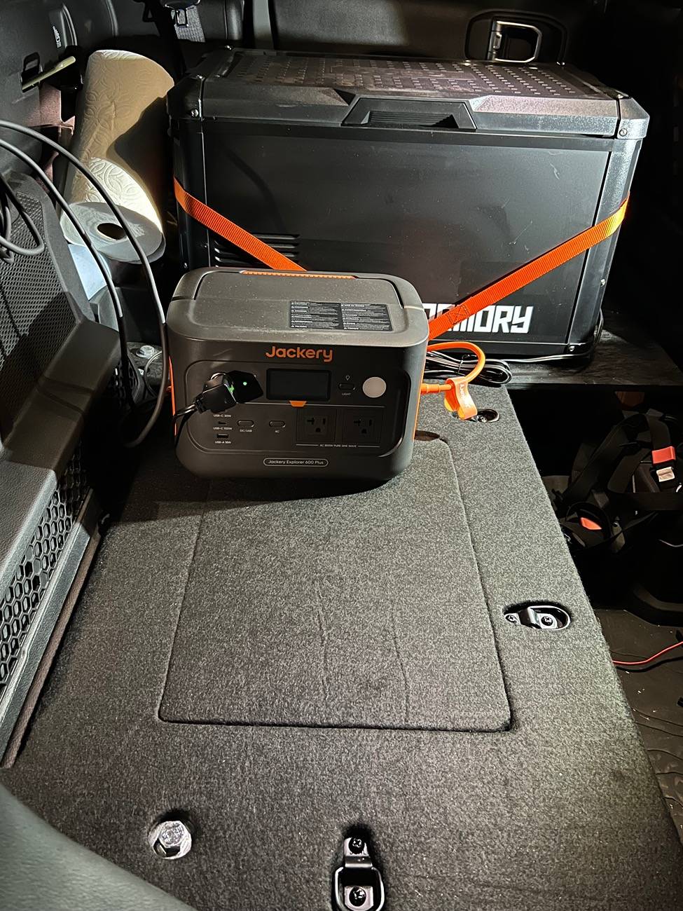 Jeep Gladiator My take on a DIY 40% rear seat delete for fridge IMG_9552
