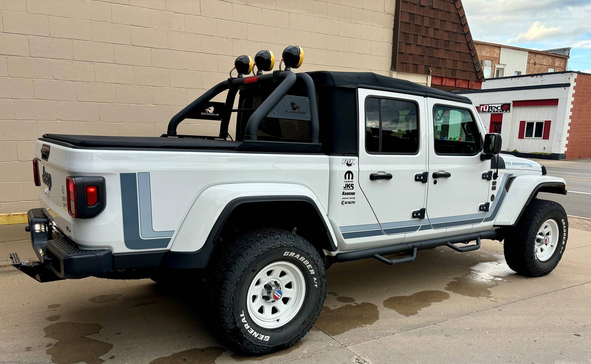 Jeep Gladiator My Wife's Scrambler Build Rear quater view