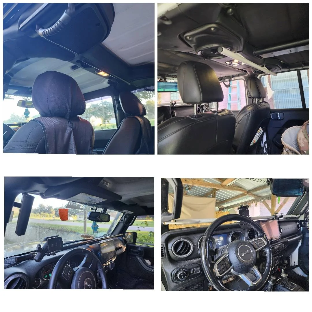 Jeep Gladiator Cell phone mount 457619679_122196812456017645_4640659669933985954_n