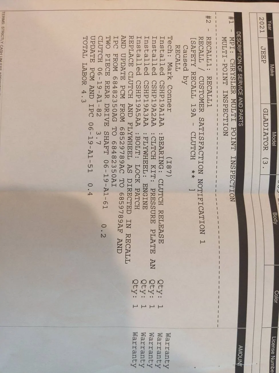 Jeep Gladiator Clutch recall driving review 17254866856397170415616958256816
