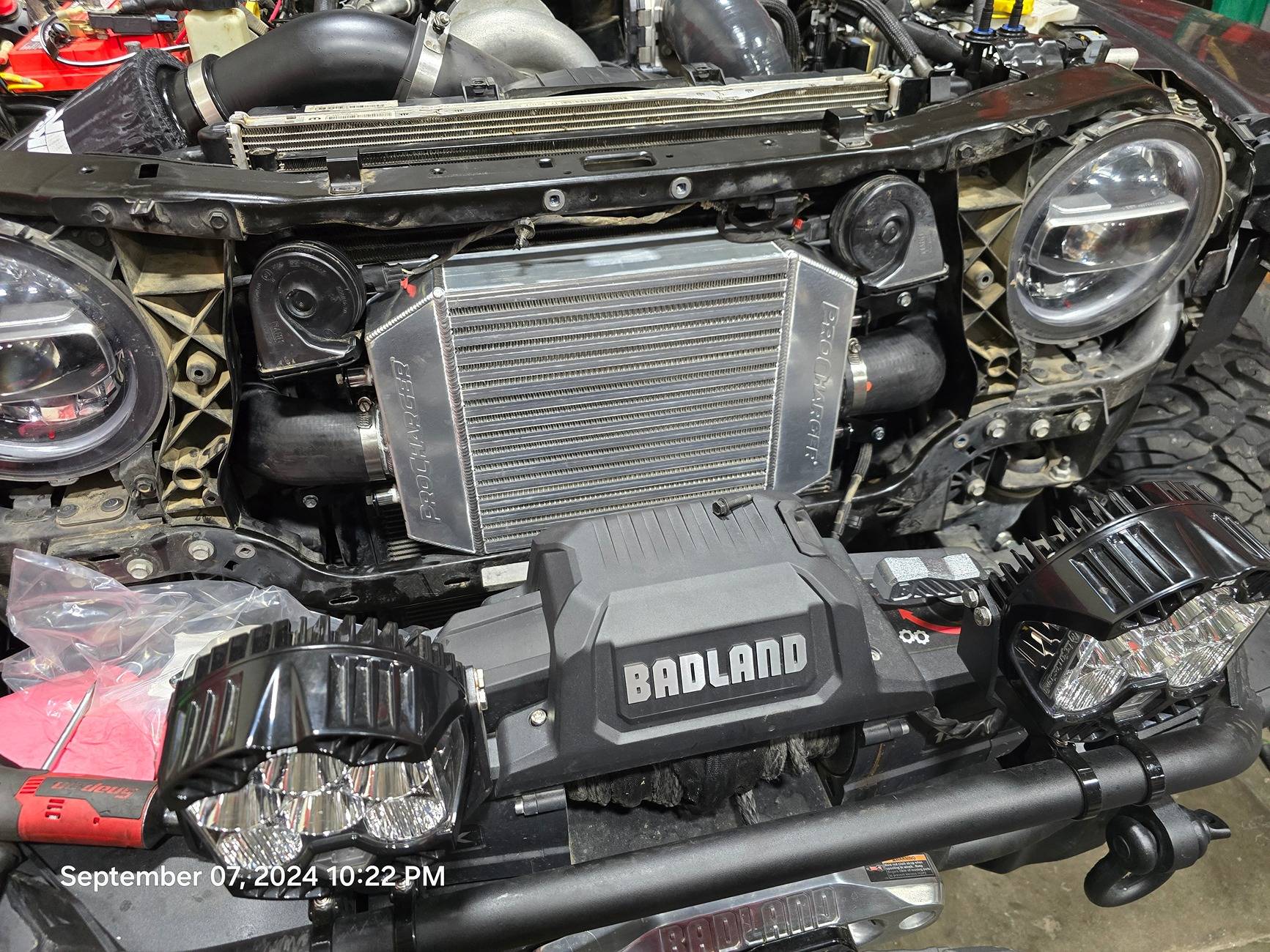 Jeep Gladiator ProCharger Supercharger Kit Installation & First Start-Up on 2021 Gladiator Rubicon 20240907_222254