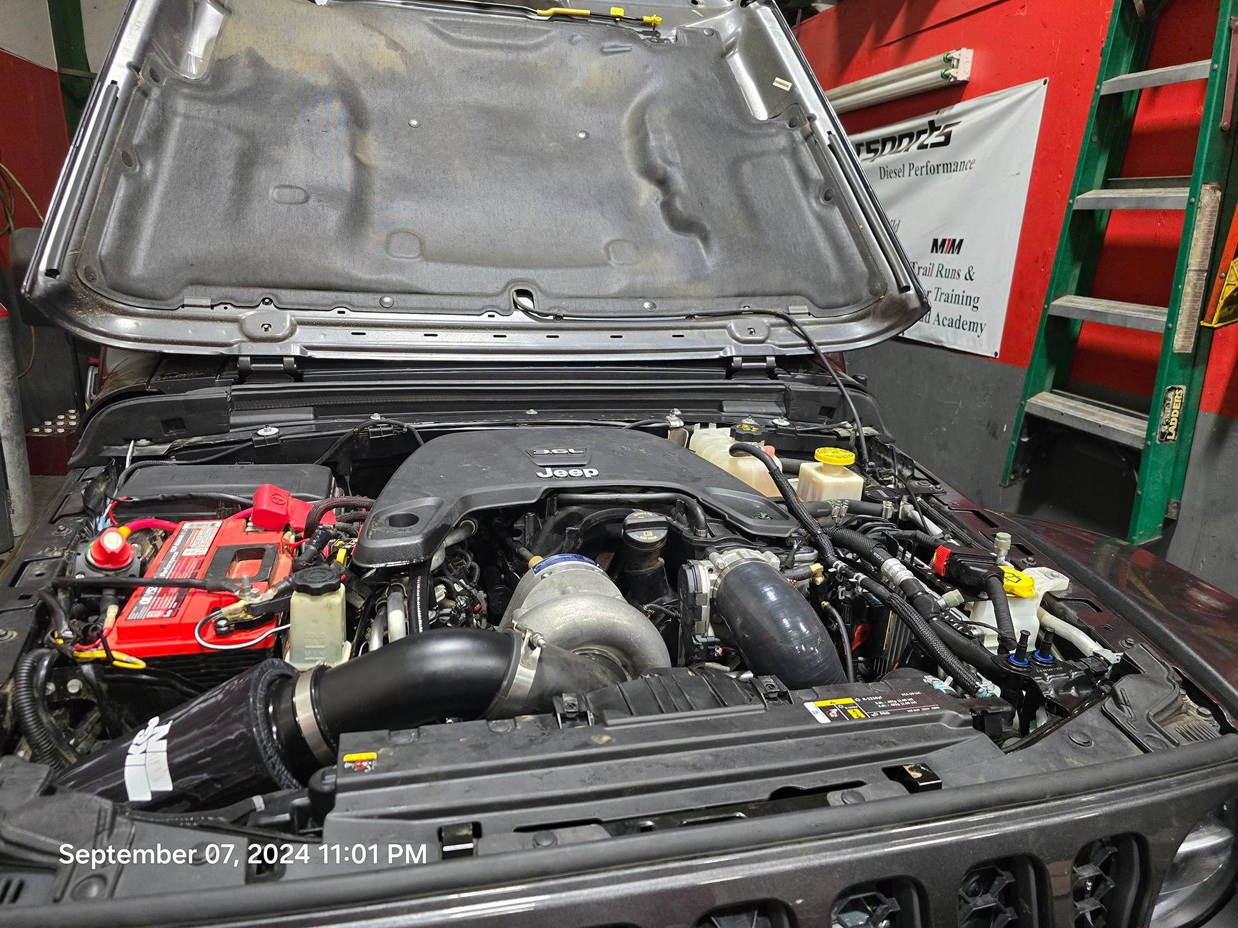 Jeep Gladiator ProCharger Supercharger Kit Installation & First Start-Up on 2021 Gladiator Rubicon 20240907_230141