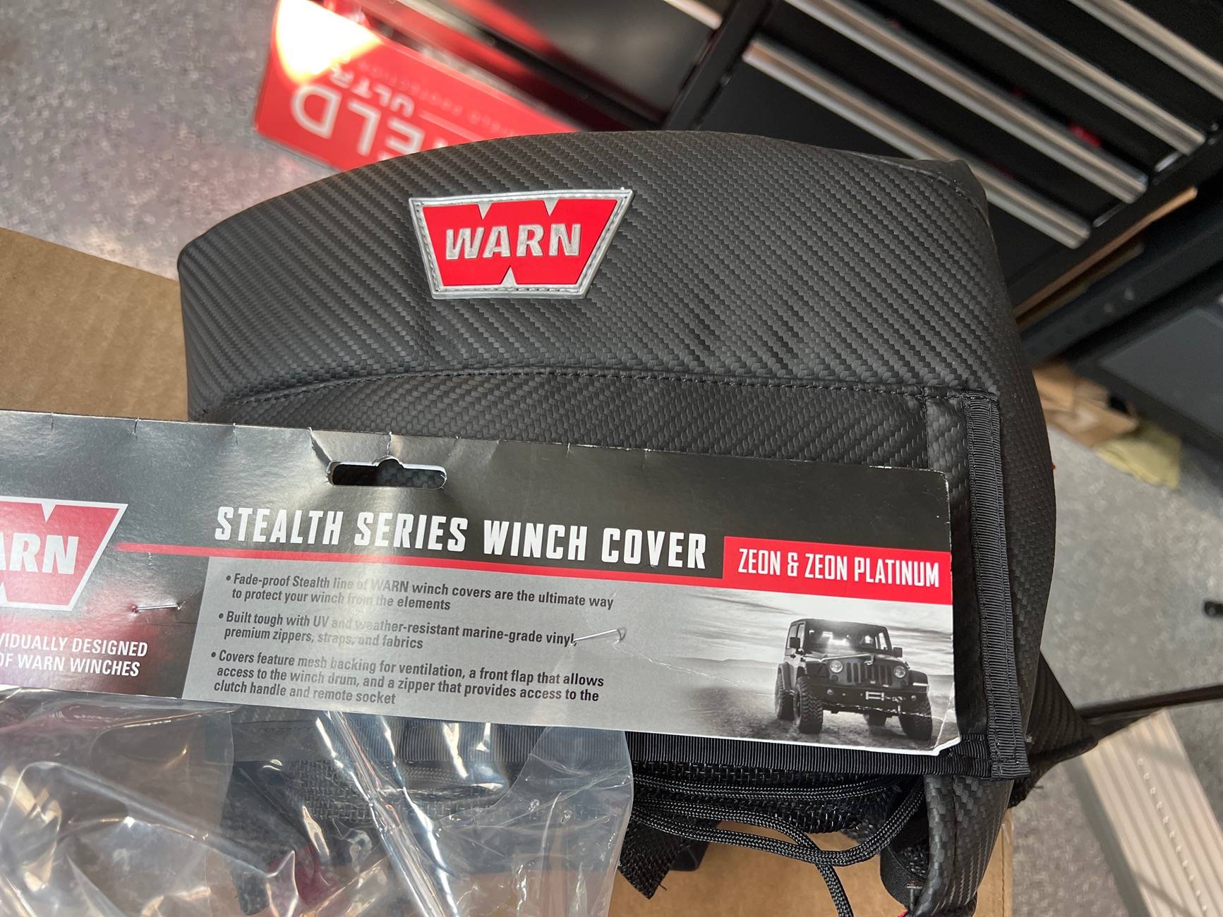 Jeep Gladiator Warn Winch Cover, Hook image