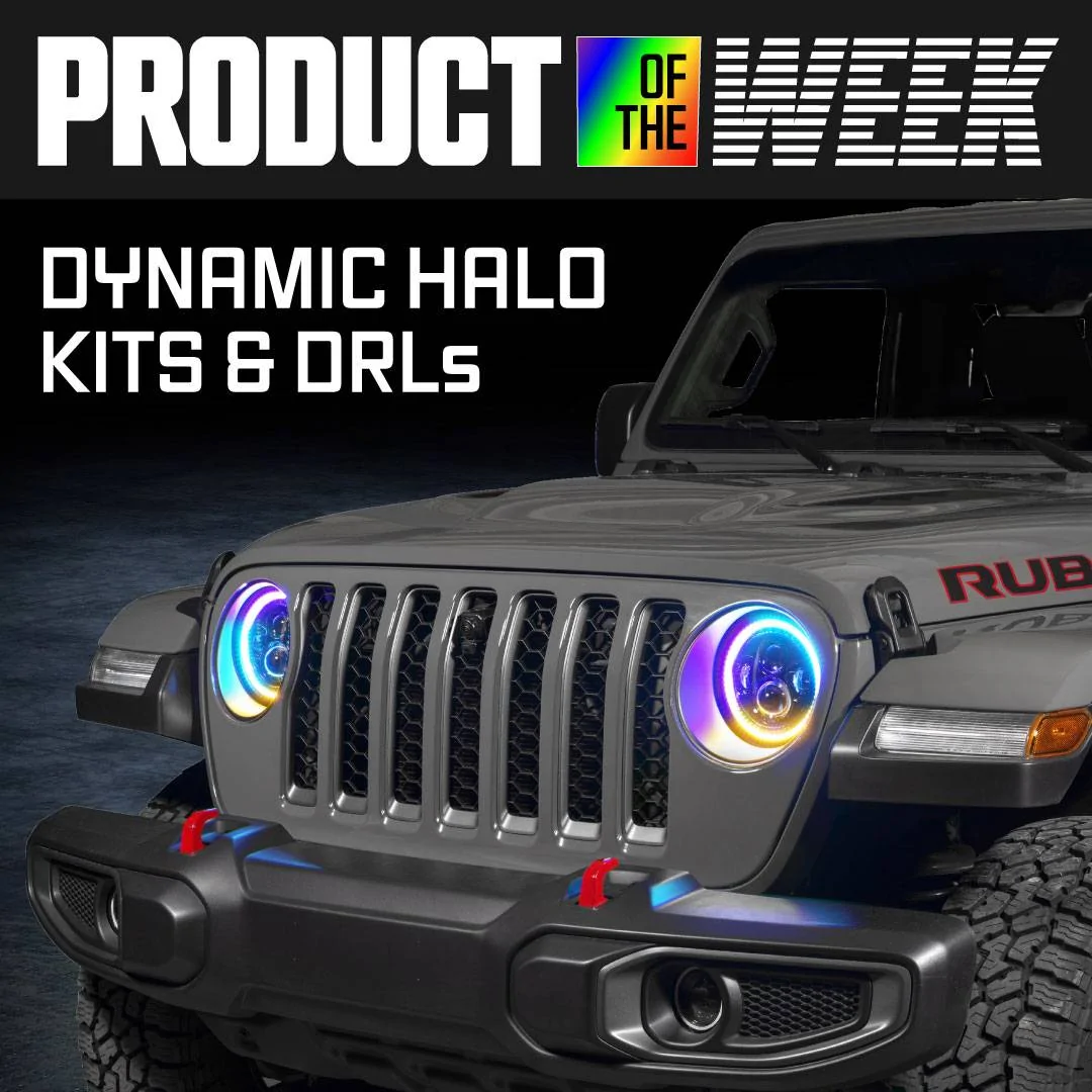 Jeep Gladiator Product of the Week:  ORACLE Lighting ColorSHIFT® RGB+W DRL and Halo Upgrade Kits POTW-dynamic-JLJT