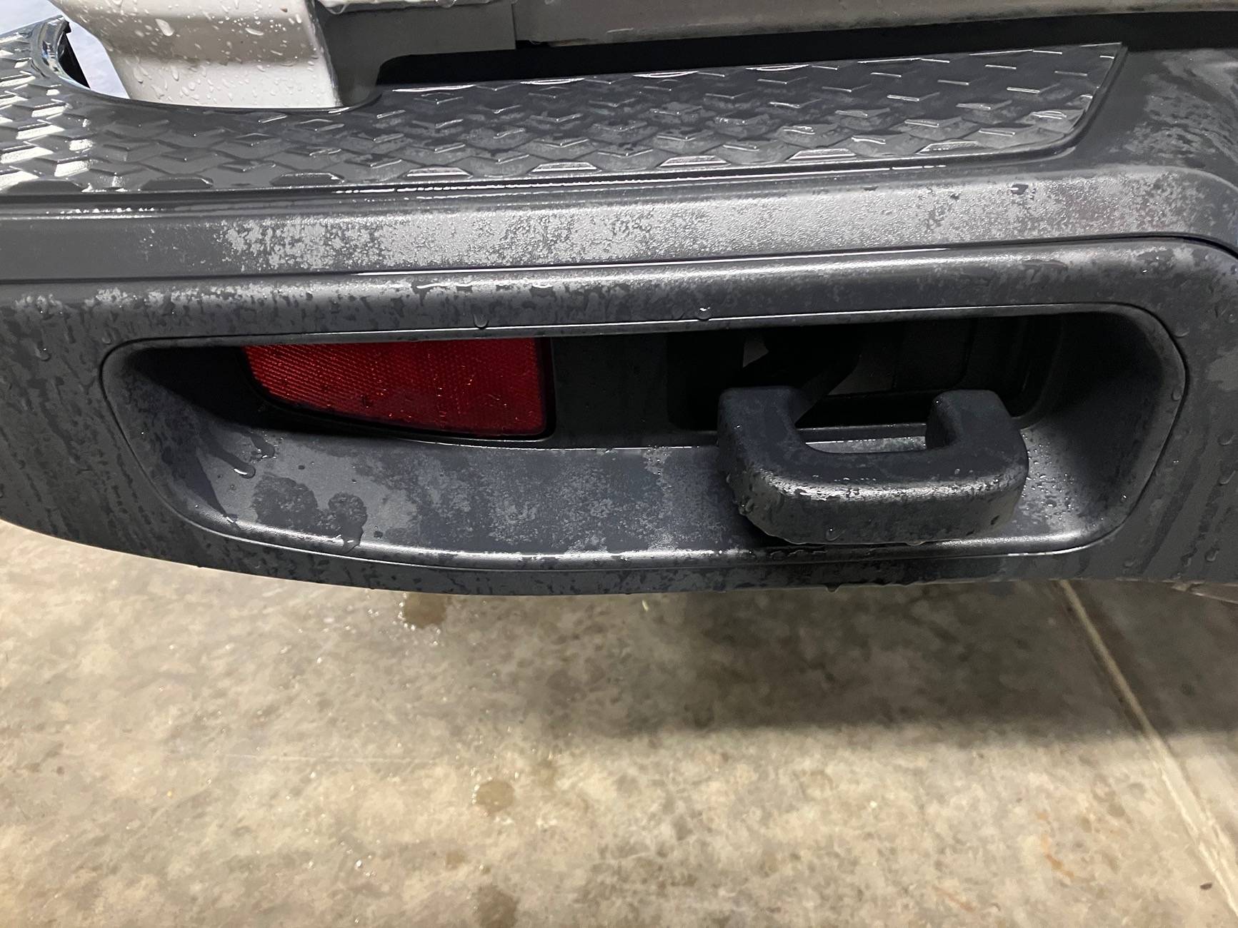 Jeep Gladiator 2 tow-hook rear bumper on a non Rubicon/Mojave trim IMG_3799