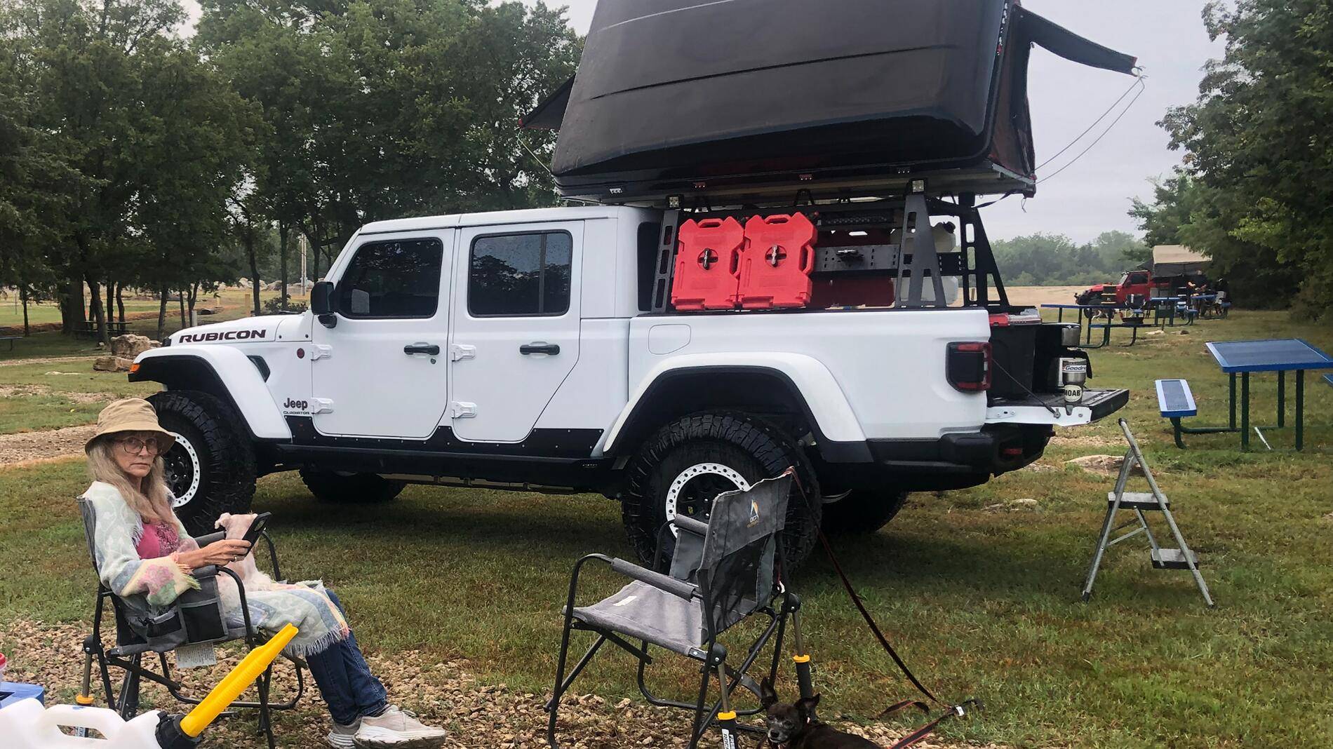 Jeep Gladiator Truck bed entry for fat old guy with lifted gladiator IMG_0539