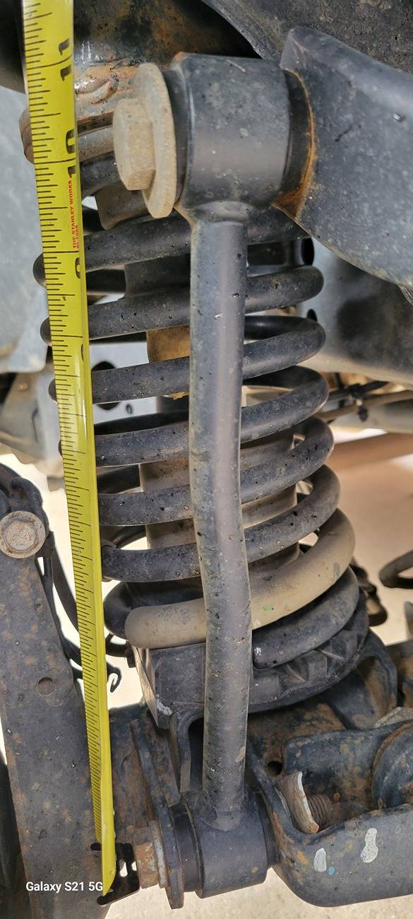 Jeep Gladiator Mopar 2" kit Stab link measurements 3