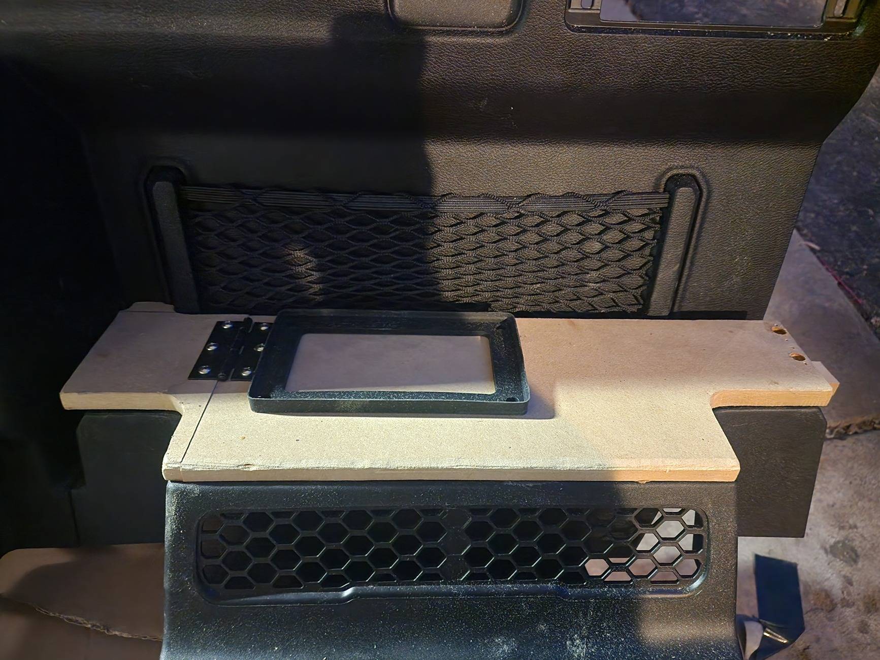 Jeep Gladiator thinking about adding a fuse relay box under rear seat 20240830_202143