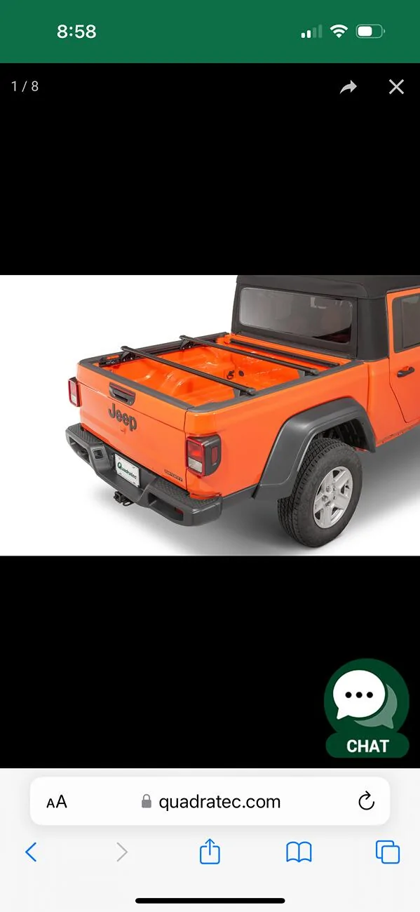 Jeep Gladiator Mopar cross rails for Gladiator with trail rails. IMG_1088