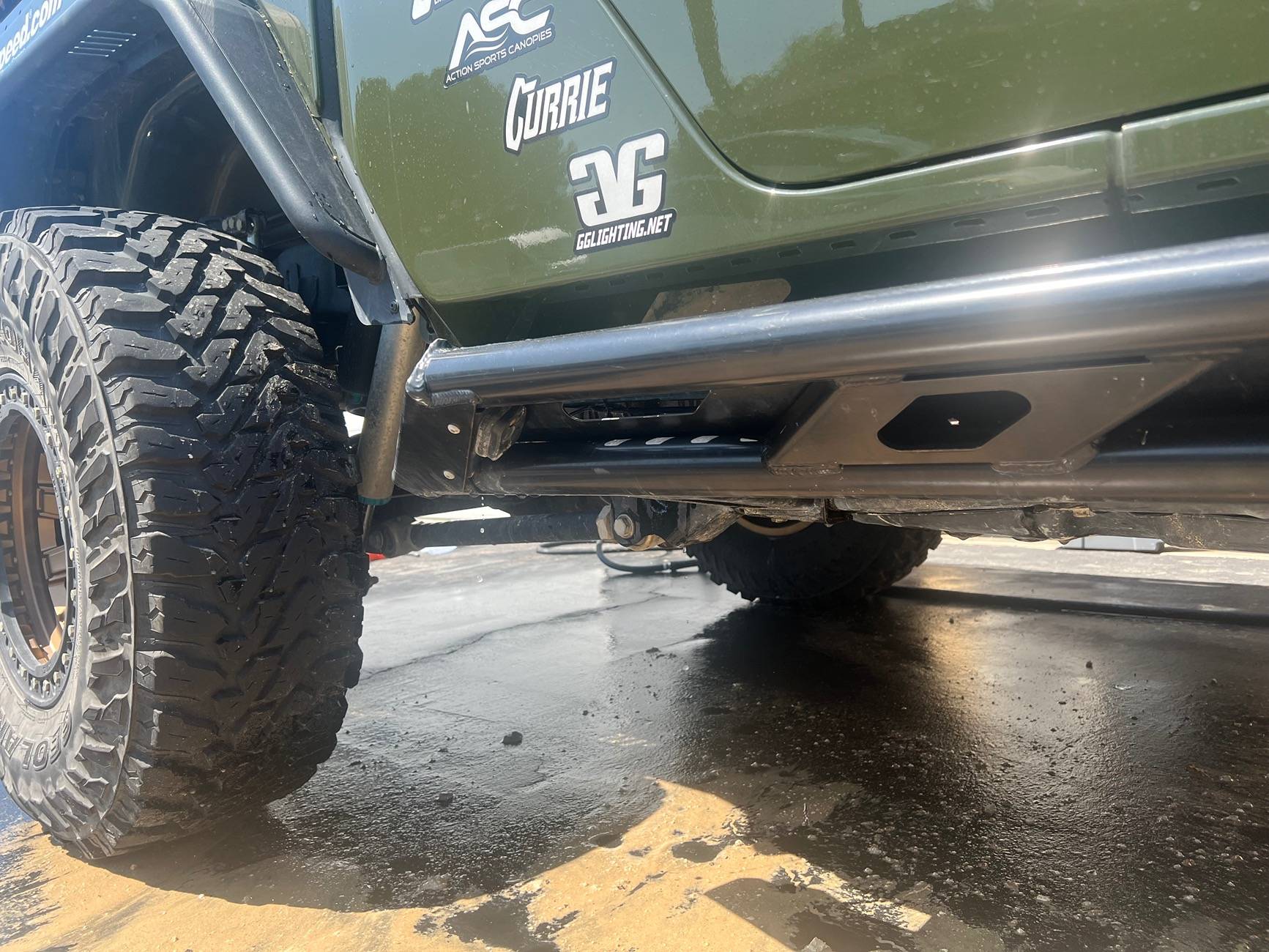 Jeep Gladiator Evo frame mount rock sliders IMG_0741