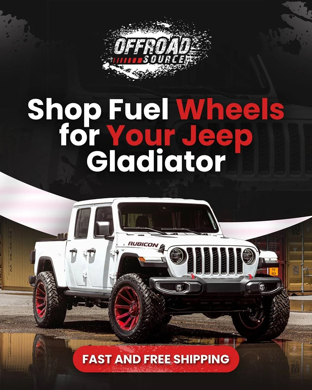 Jeep Gladiator Looking at new wheels? Check Out Fuel Offroad and Save $ and get a free install kit! design1