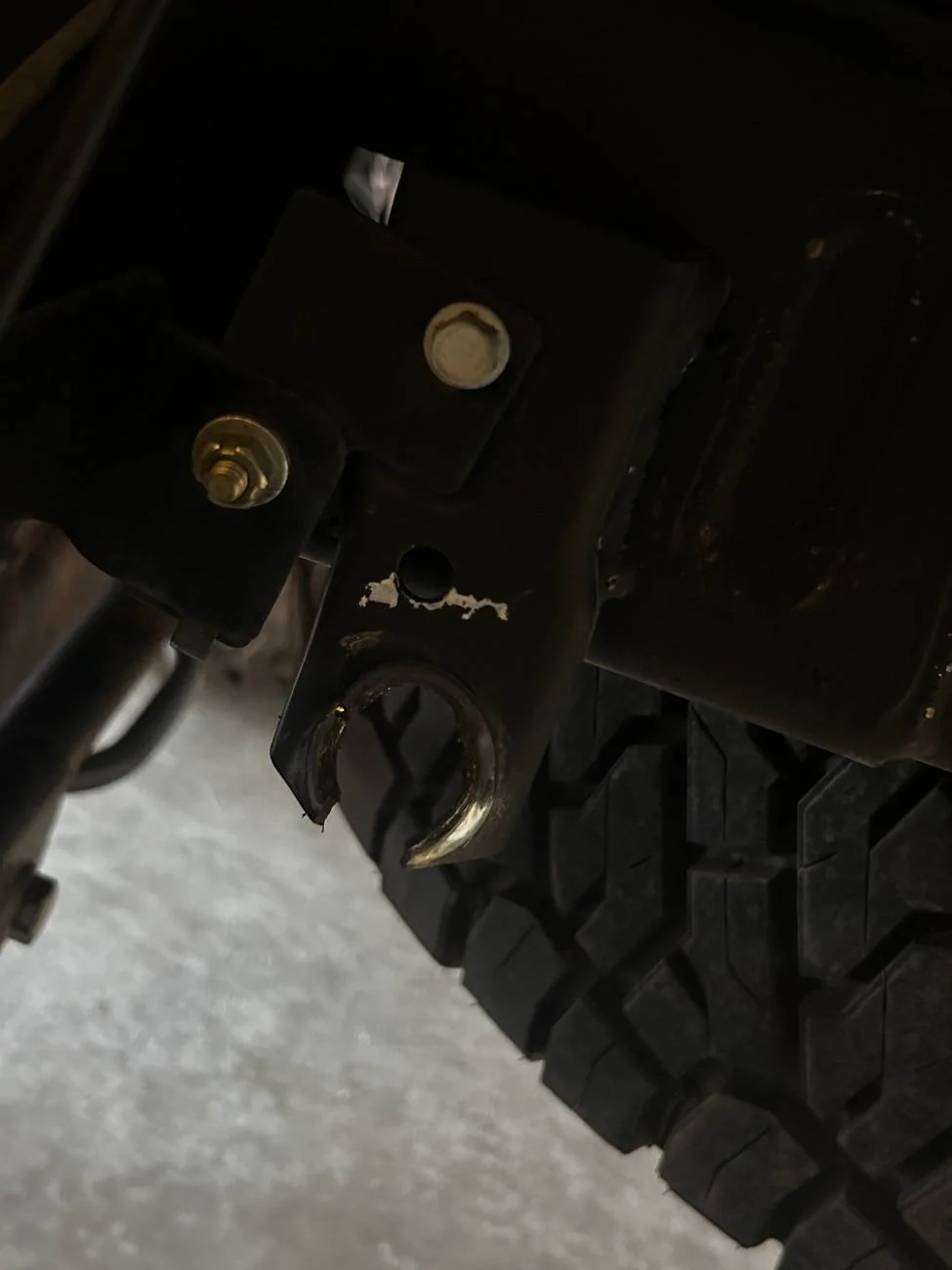 Jeep Gladiator Bent rear swaybar link IMG_7903