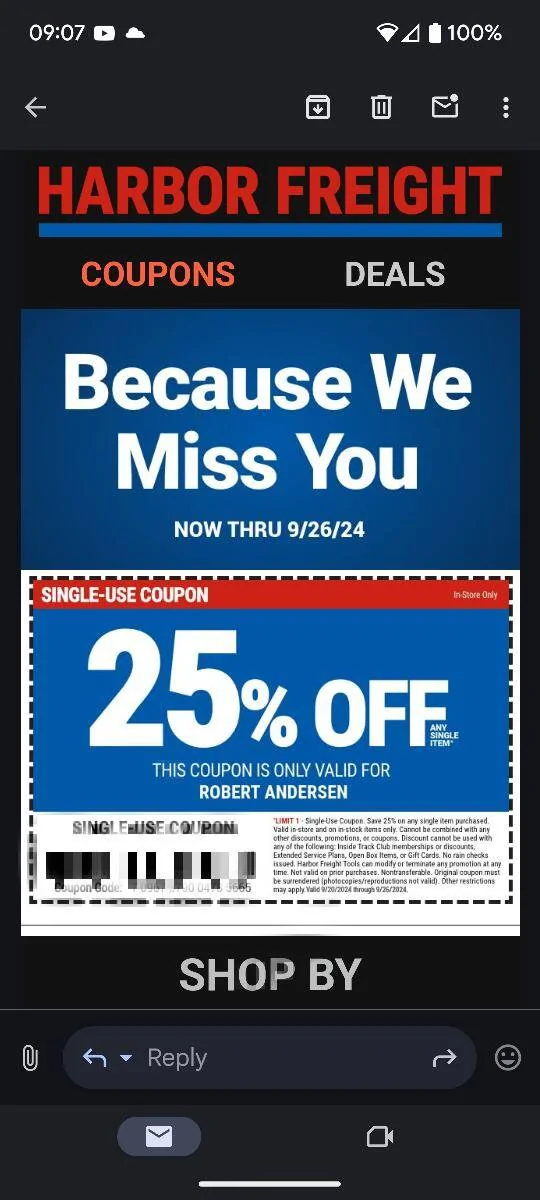 Jeep Gladiator Harbor freight 25% coupon…how often? Image_331225