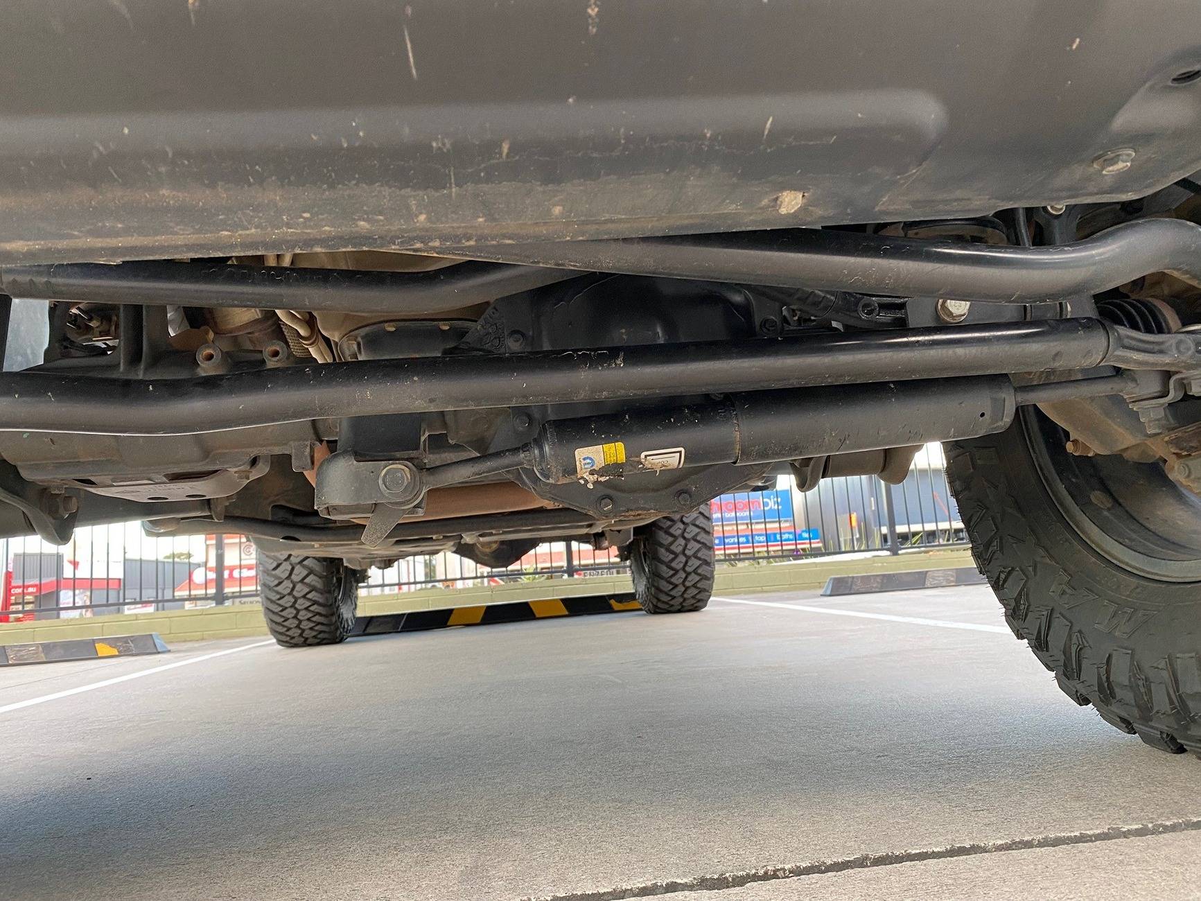 Jeep Gladiator Australian Spec (right hand drive) relocation of steering stabiliser/Damper Stabiliser 3
