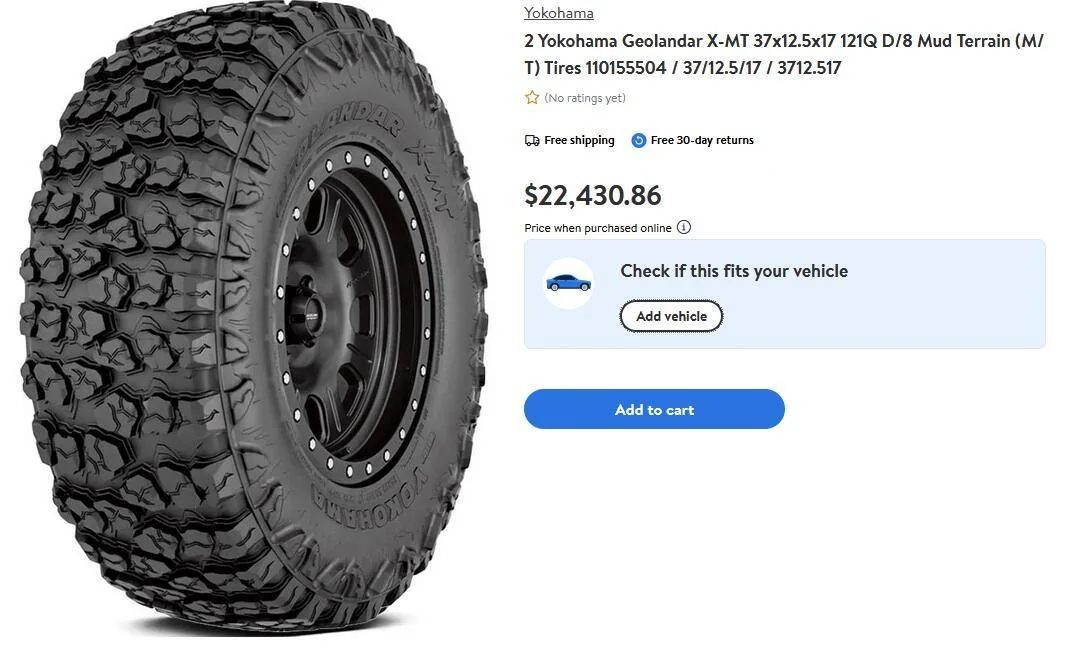 Jeep Gladiator Talk me out of buying Milestar Patagonia X/T Rugged Terrain from Walmart 1727705102648-of
