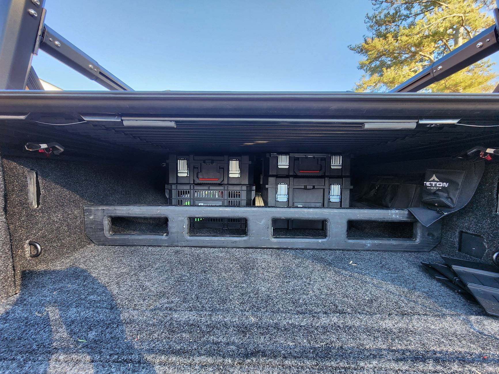Jeep Gladiator Bed Storage - Ryobi Link Boxes Fit Perfectly 20240203_154540