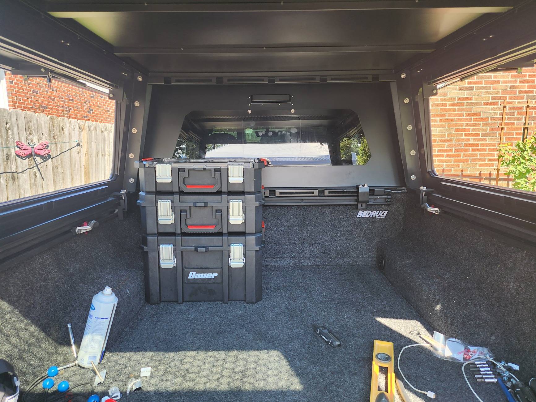 Jeep Gladiator Bed Storage - Ryobi Link Boxes Fit Perfectly 20240929_120919