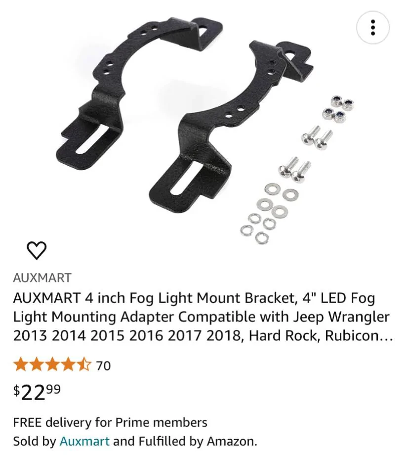 Jeep Gladiator LED Fog Light Swap to Mopar Steel Bumper IMG_4686