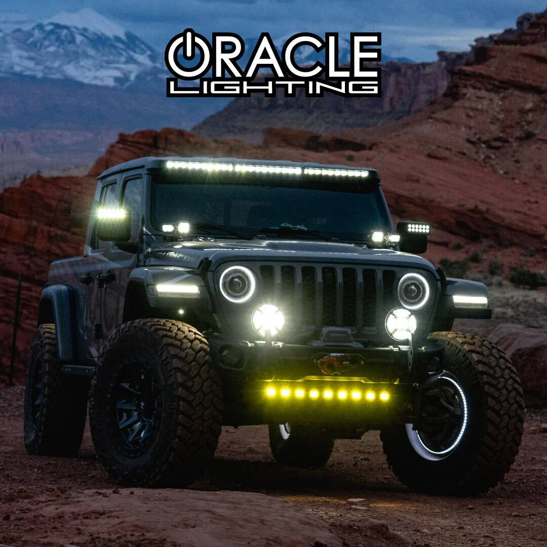 Jeep Gladiator 🚨Product of the Week🚨 ORACLE Integrated LED Light Bar for Jeep Gladiator JT ORACLE_Lighting_JT_LED_Lights_Front