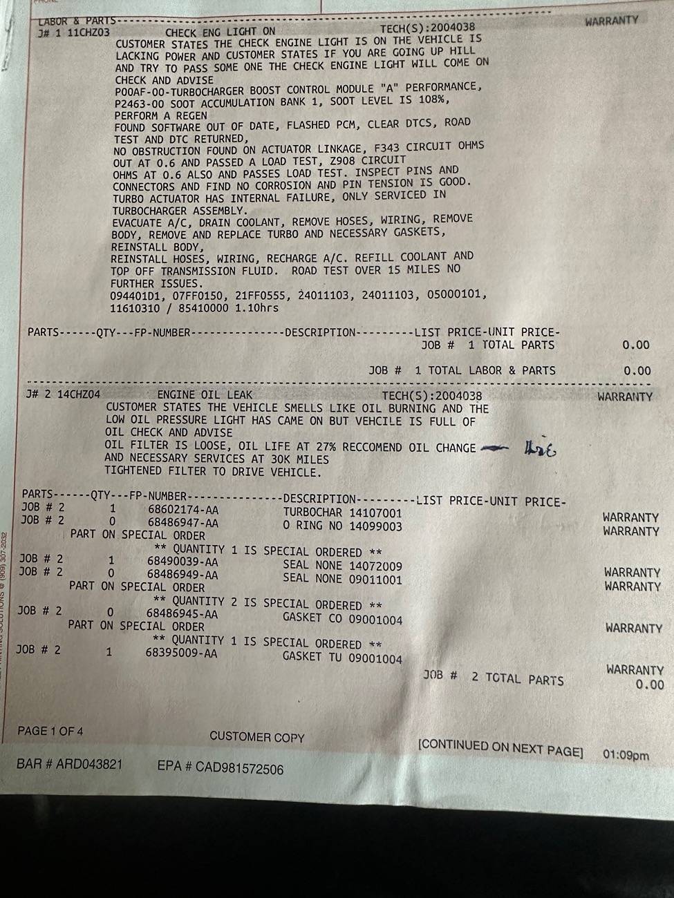Jeep Gladiator Has anyone with a P00AF code actually fully resolved their issue? 58DFC099-727B-4E8E-8E73-EC8495048E44