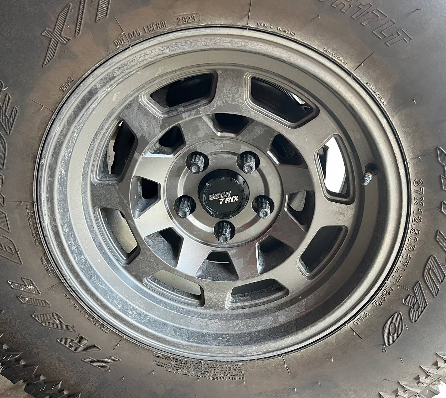 Jeep Gladiator RockTrix Wheels - RT111 17x9 | ET -12 on Gladiator IMG_1388