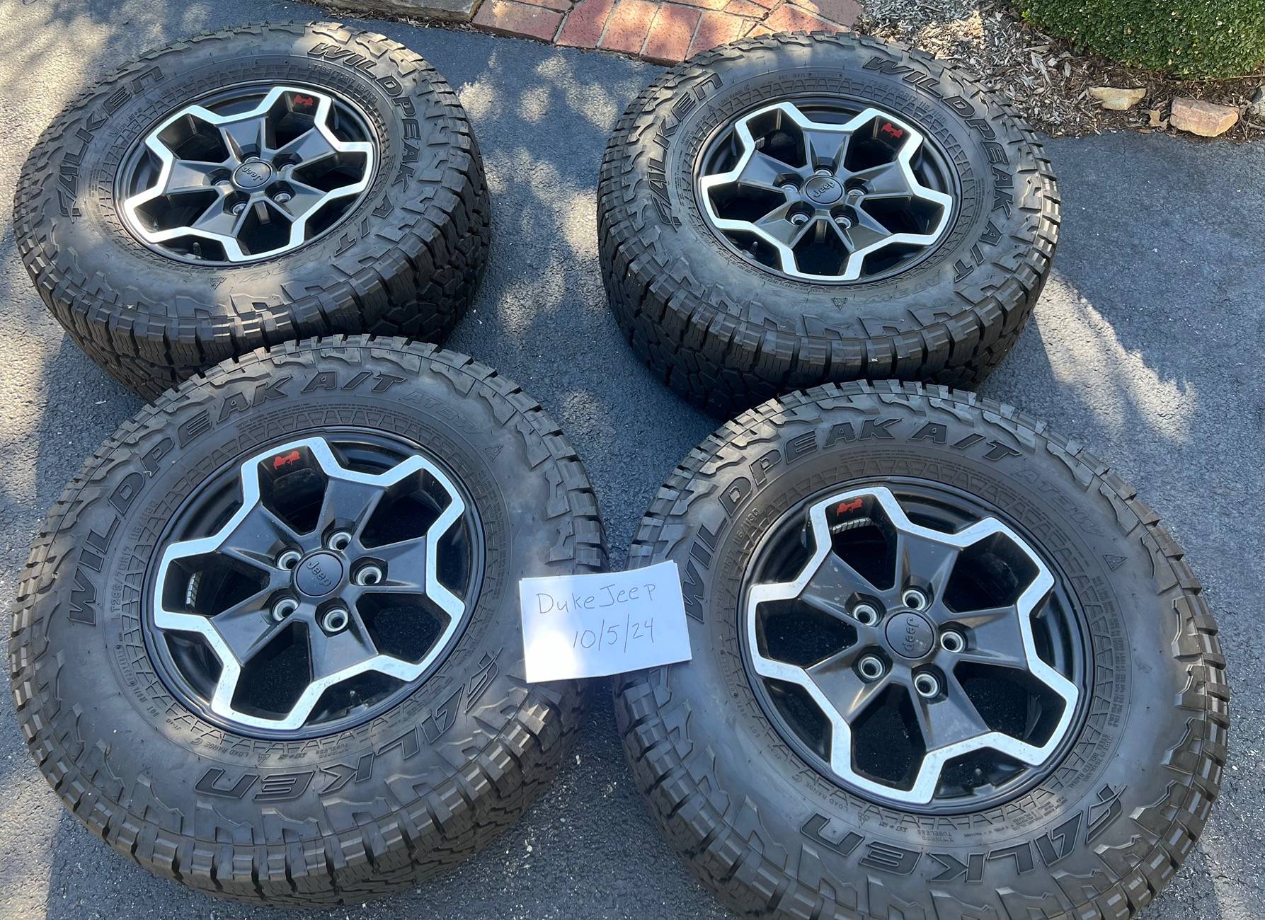 Jeep Gladiator 4 factory Rubicon wheels and tires - $800 IMG_1350