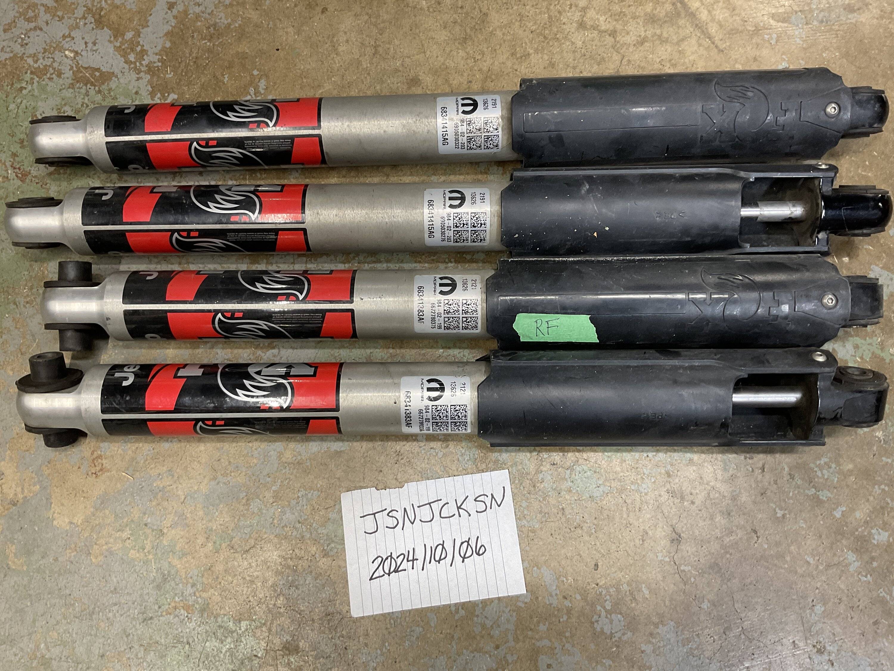 Jeep Gladiator Fox Stock Rubicon Shocks set $100 image
