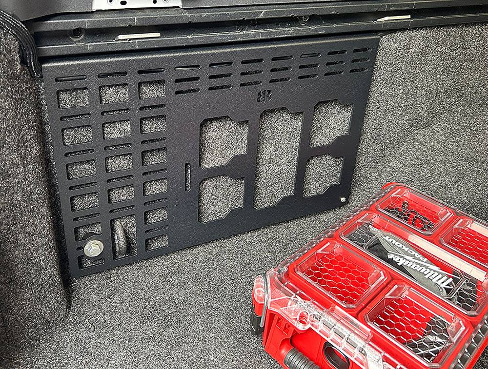 Jeep Gladiator Anyone know of bed rail storage boxes? BSM-PACKOUT-0001-1