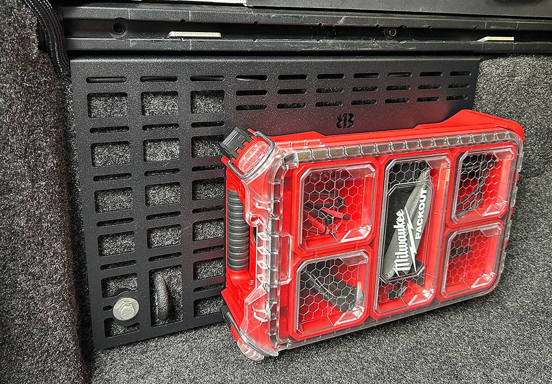 Jeep Gladiator Anyone know of bed rail storage boxes? BSM-PACKOUT-0001-4