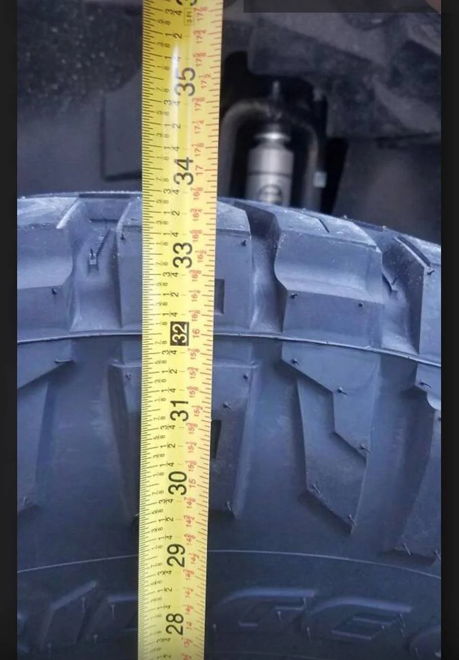 Jeep Gladiator are BFG tires ACTUALLY that much smaller than other brands? 168AEFBA-97B4-4907-B92A-C7485B8A0039