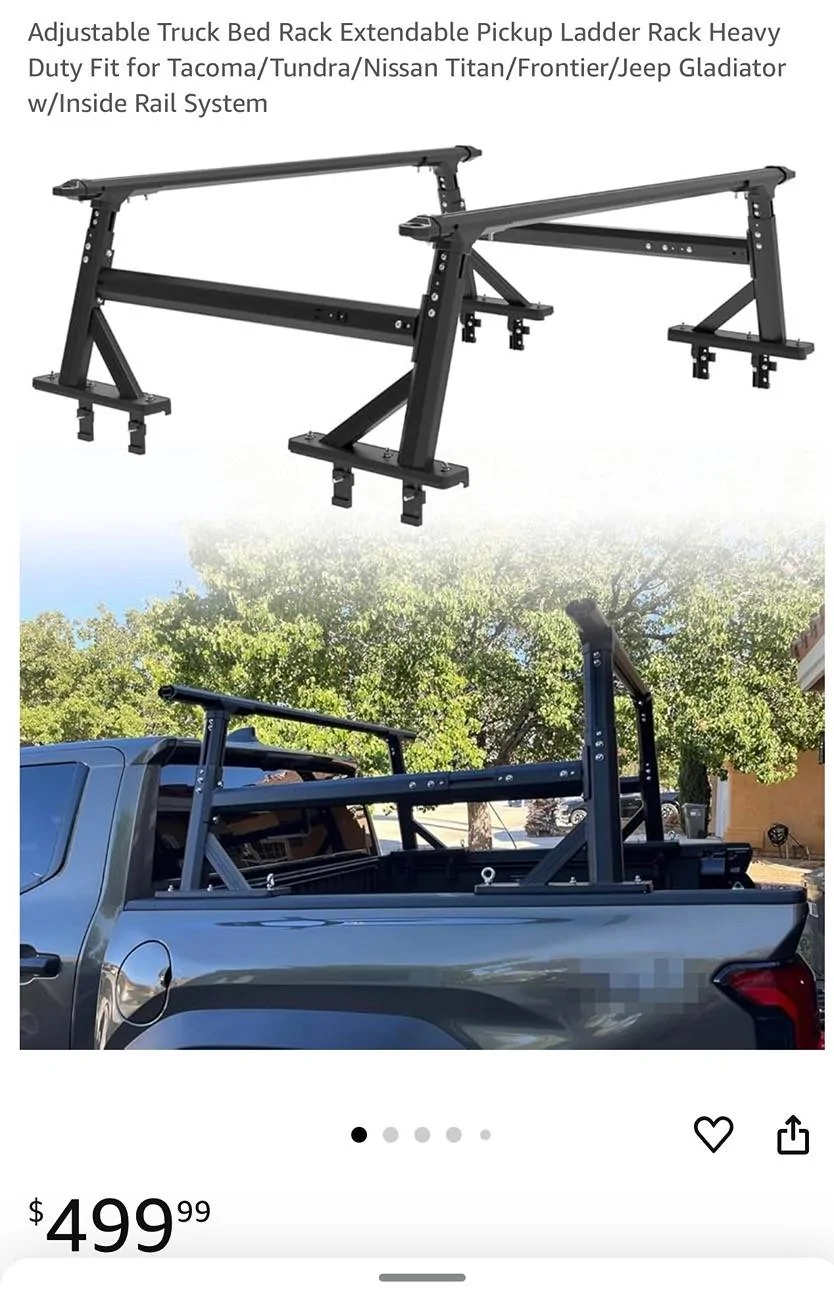Jeep Gladiator Adjustable Bed Rack IMG_2529