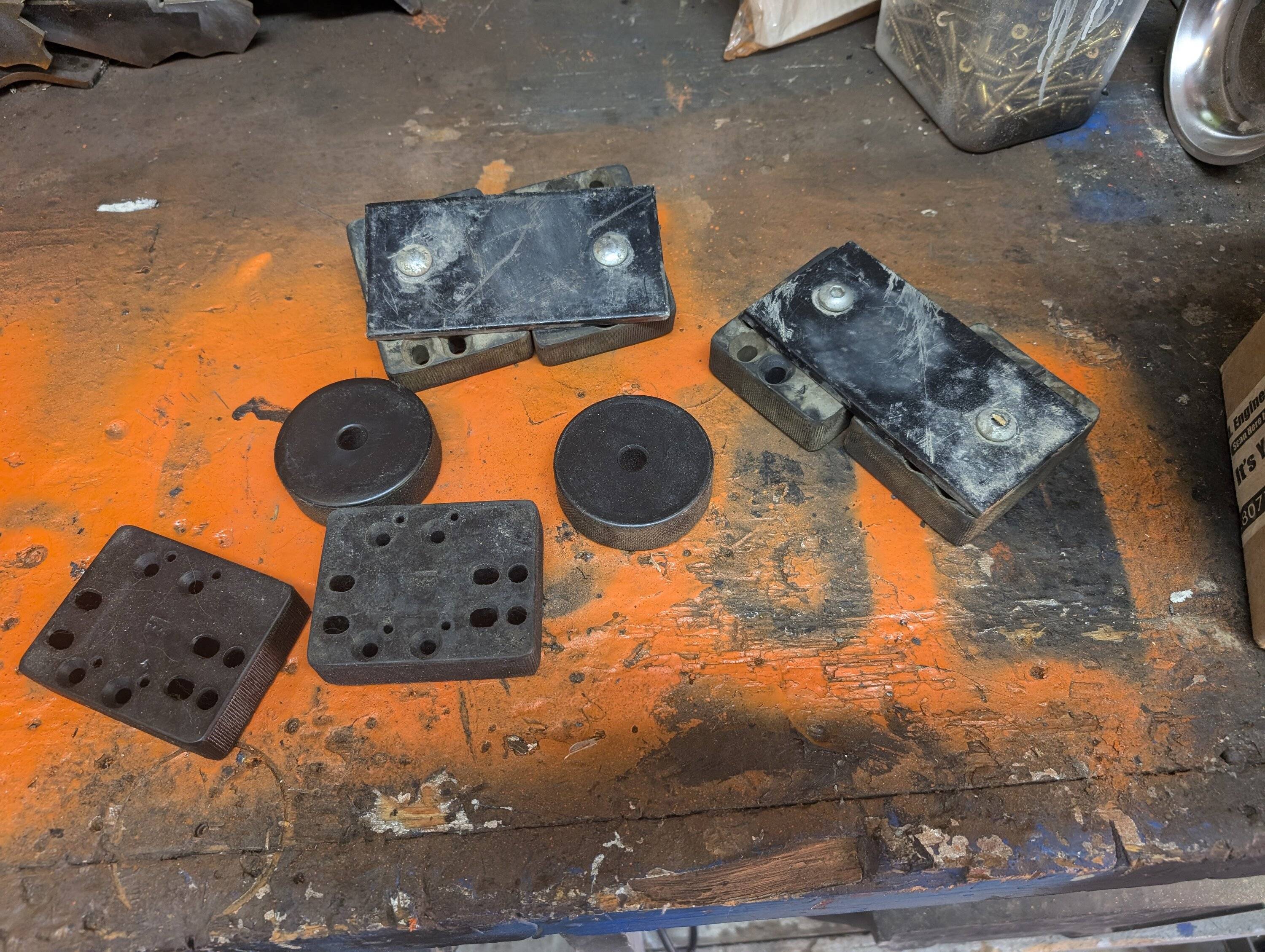 Jeep Gladiator Assorted bump stop spacers different brands. PXL_20241012_183918807