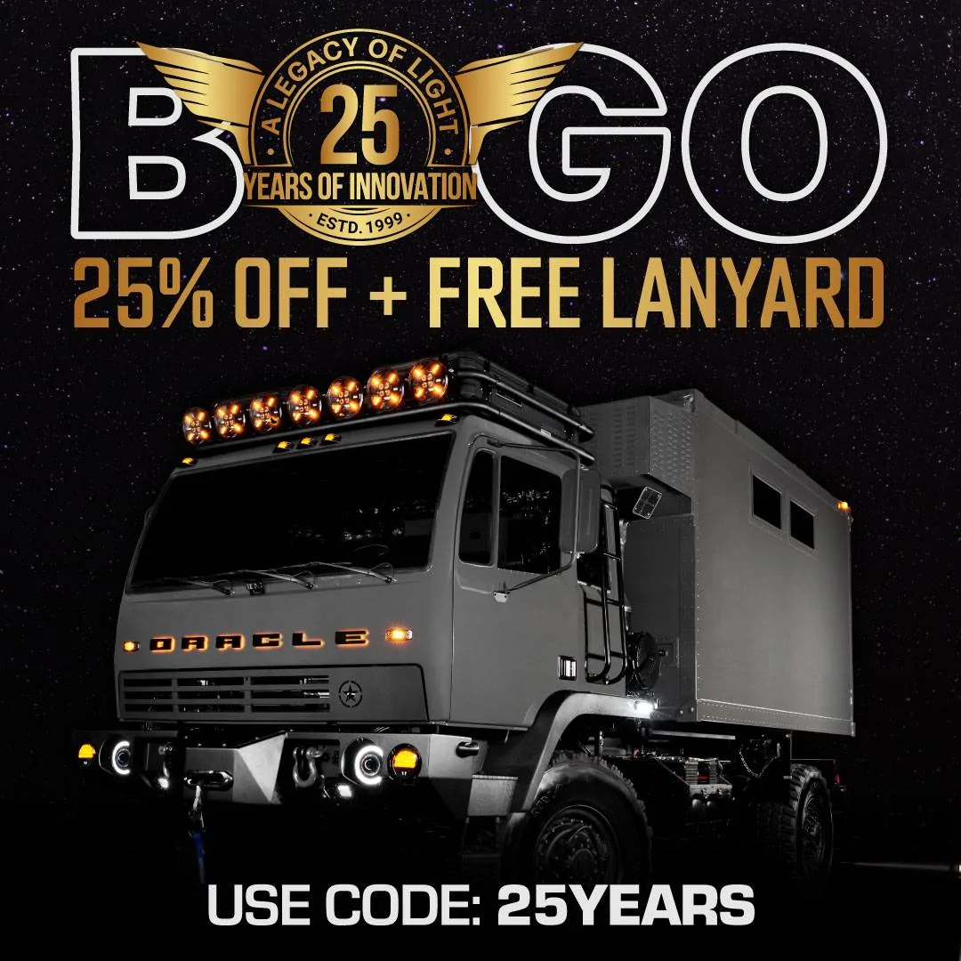 Jeep Gladiator A LEGACY OF LIGHT: 🎉 We’re Celebrating 25 Years! 🎉 at ORACLE Lighting 25yearsale-squar