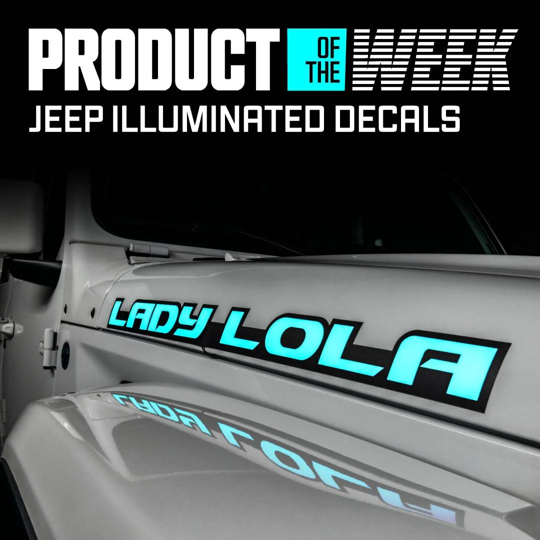 Jeep Gladiator PRODUCT OF THE WEEK: ORACLE Lighting's Illuminated Hood Decals POTW-illuminated-decals-social