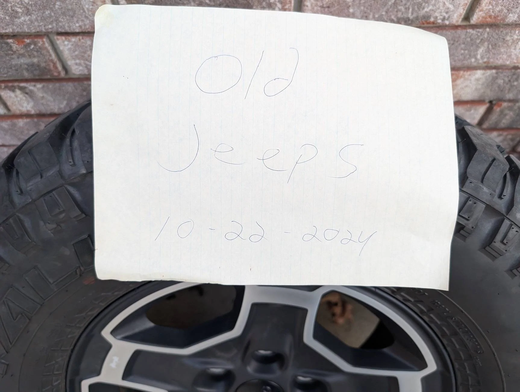 Jeep Gladiator 5 Stock Falken MTs on Machined Edge Rims $475 Ohio PXL_20241022_214007980
