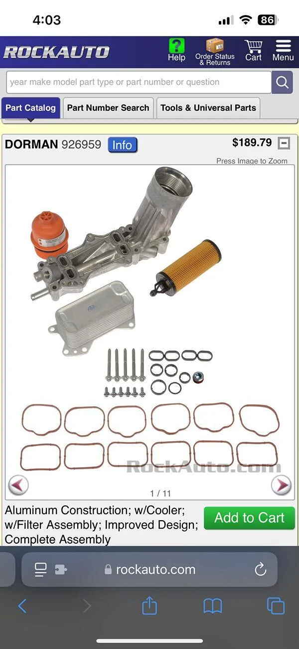 Jeep Gladiator Oil filter housing IMG_2746